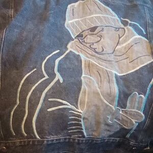South Pole jean jackets w/cartoon on back